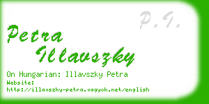 petra illavszky business card